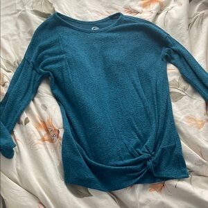 Wonder Nation Teal Textured Top